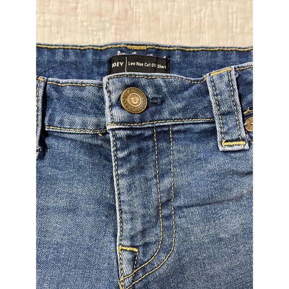 Vintage Y2K True Religion Joey Low Rise Cut Off Denim Shorts, Size 32- Size 14 - Picture 13 of 13